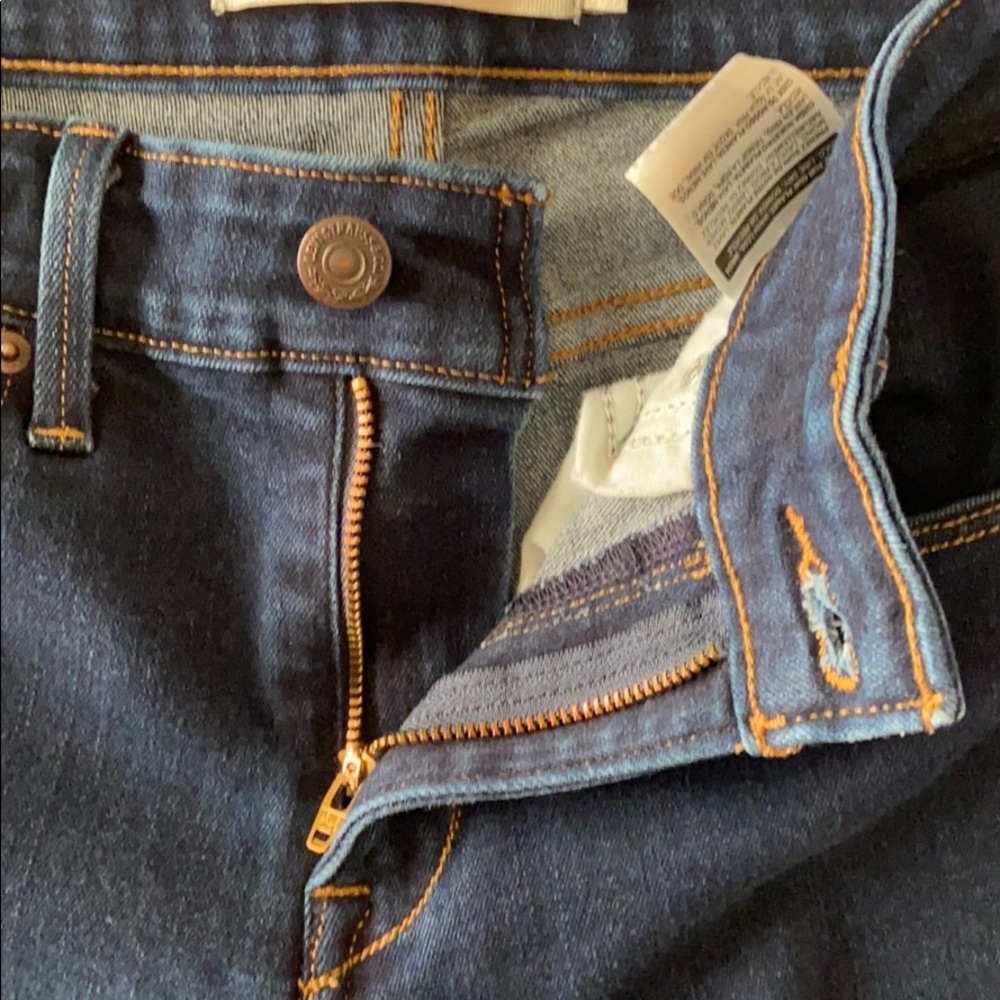 Levi’s Jeans Mid Rise Skinny Dark Blue Denim Jeans stretch sz 4 W27 L30 - Picture 8 of 16